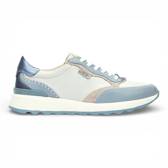 Pikolinos Damen-Sneaker aus Leder mit Schnürung, Denimblau - Arrecife - Image 1