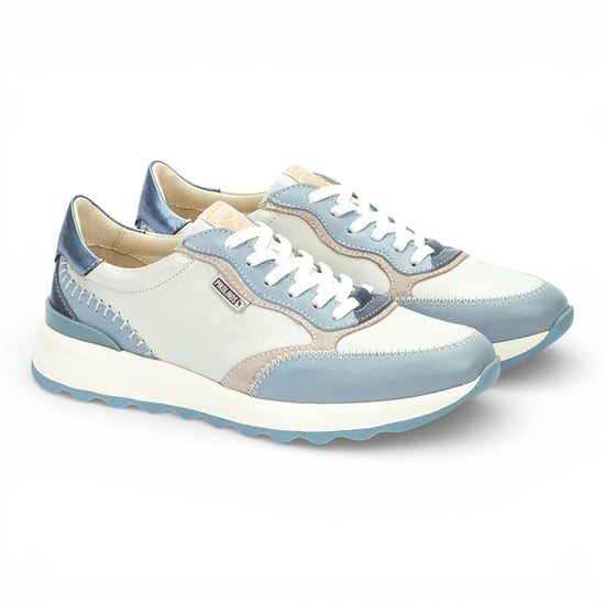Pikolinos Damen-Sneaker aus Leder mit Schnürung, Denimblau - Arrecife - Image 4