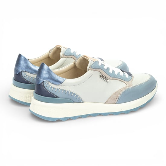Pikolinos Damen-Sneaker aus Leder mit Schnürung, Denimblau - Arrecife - Image 5