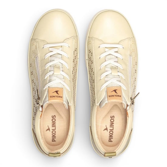 Pikolinos Damen-Sneaker aus apfelgrünem Leder mit Schnürung und Reißverschluss - Vigo - Image 5