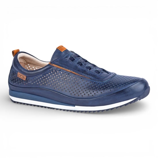Pikolinos Herren-Sneaker aus blauem Leder mit elastischem Schaft zum Hineinschlüpfen - Liverpool - Image 2
