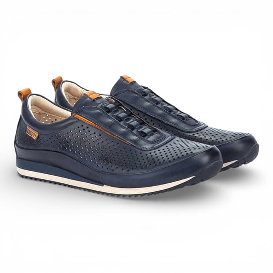 Pikolinos Herren-Sneaker aus blauem Leder mit elastischem Schaft zum Hineinschlüpfen - Liverpool - Image 3