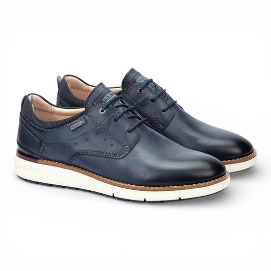 Pikolinos Herren-Sneaker aus blauem Leder mit Schnürung - Manacor - Image 3