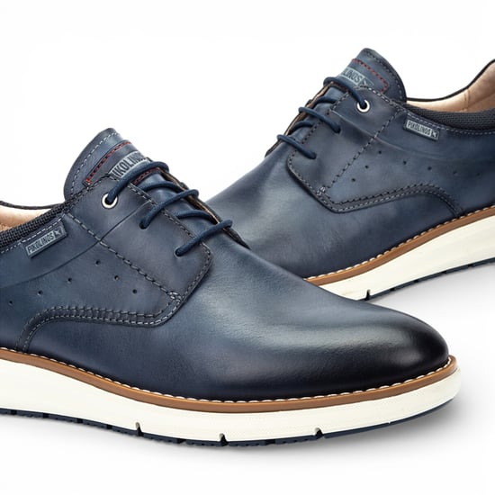 Pikolinos Herren-Sneaker aus blauem Leder mit Schnürung - Manacor - Image 5