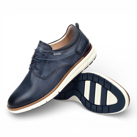 Pikolinos Herren-Sneaker aus blauem Leder mit Schnürung - Manacor - Image 6