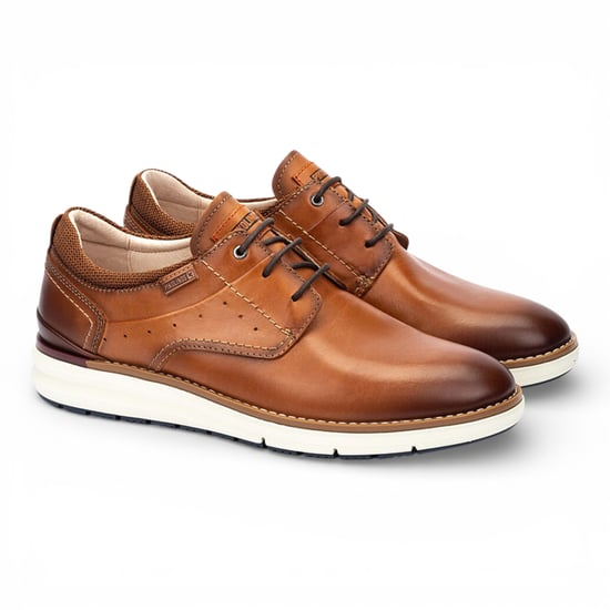Pikolinos Herren-Sneaker aus braunem Leder mit Schnürung - Manacor - Image 4