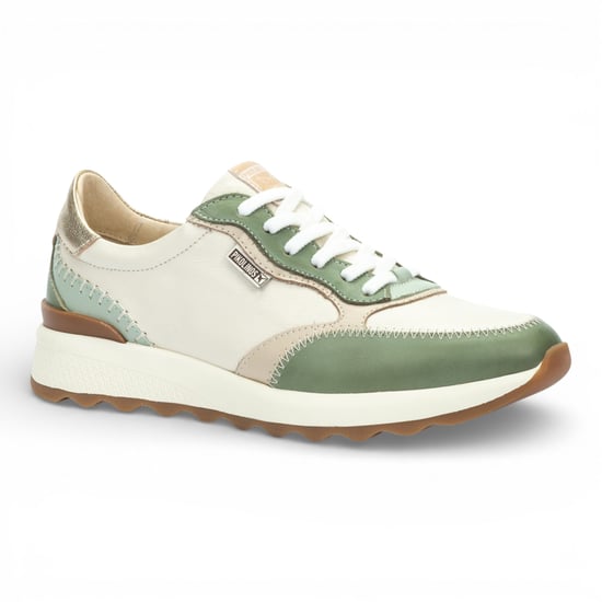Pikolinos Damen-Sneaker aus grünem Leder mit Schnürung - Arrecife - Image 3