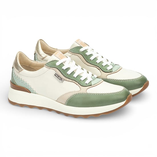 Pikolinos Damen-Sneaker aus grünem Leder mit Schnürung - Arrecife - Image 4