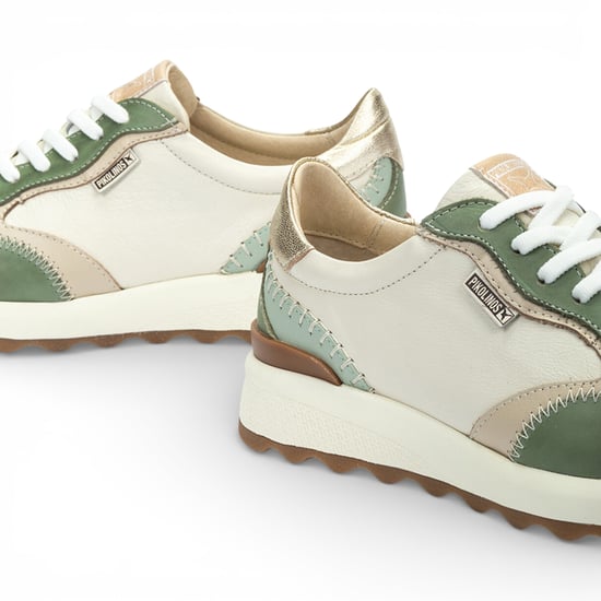 Pikolinos Damen-Sneaker aus grünem Leder mit Schnürung - Arrecife - Image 5