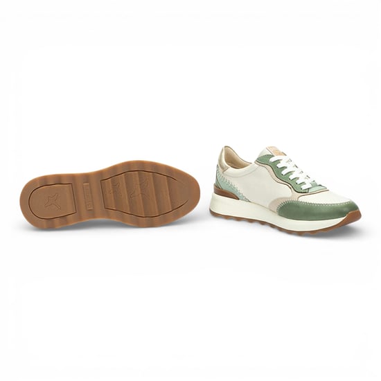 Pikolinos Damen-Sneaker aus grünem Leder mit Schnürung - Arrecife - Image 6