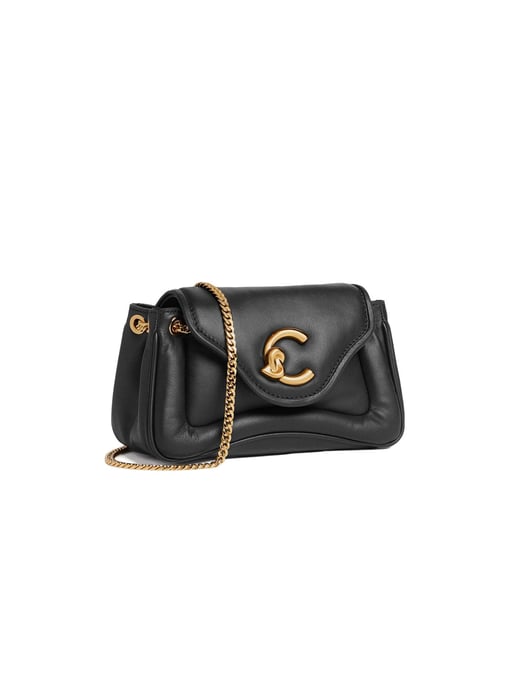 Coccinelle C-Me Fluffy Handtasche Puffy Glattes Leder - Image 2