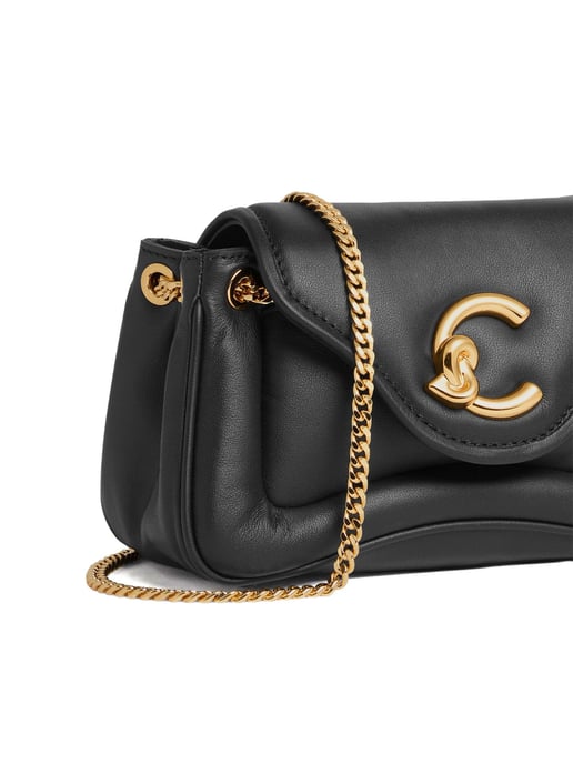 Coccinelle C-Me Fluffy Handtasche Puffy Glattes Leder - Image 4
