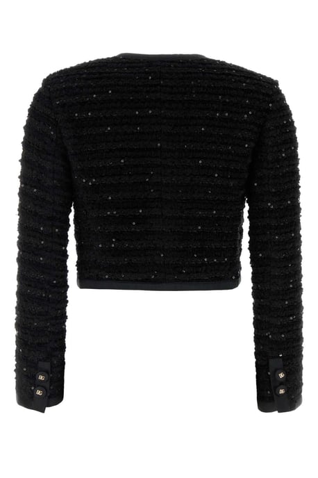 Schwarzer Tweed-Blazer - Image 2
