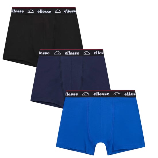 Ellesse - "Muxel885" Boxershorts für Herren (3er-Pack) (Schwarz/Marine/Blau) - Image 1