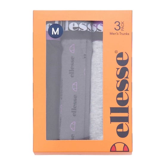 Ellesse - "Muxel788" Boxershorts für Herren (3er-Pack) (Grau/Schwarz/Violett) - Image 4