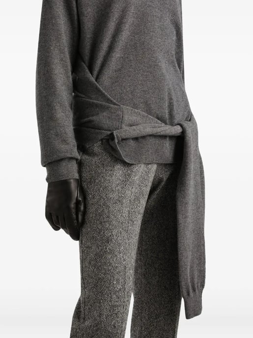 Grauer Kaschmirpullover - Image 5
