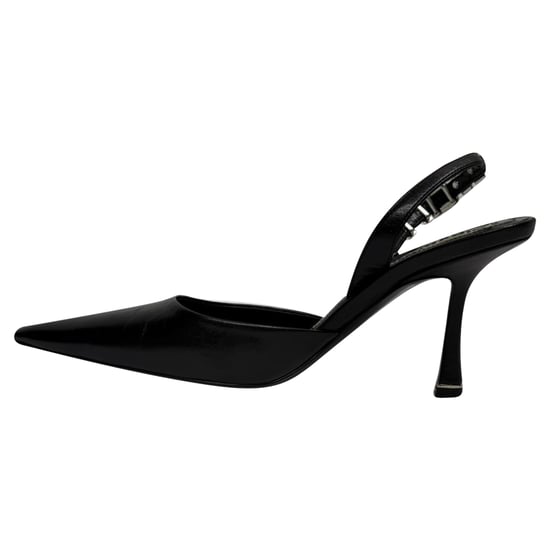 Alexander Wang Grace verzierte Slingback-Pumps aus schwarzem Leder - Image 4