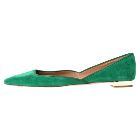 Aquazzura Maia Ballerinas aus grünem Wildleder - Image 2