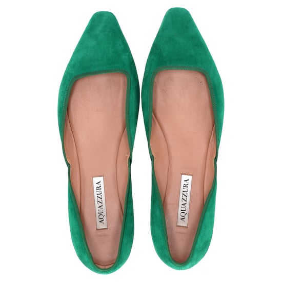 Aquazzura Maia Ballerinas aus grünem Wildleder - Image 5