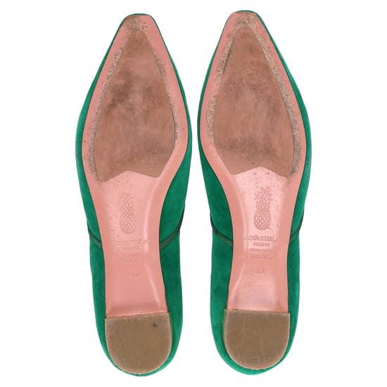 Aquazzura Maia Ballerinas aus grünem Wildleder - Image 6