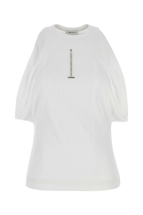 Weißes Stretch-Cotton-Top - Image 2