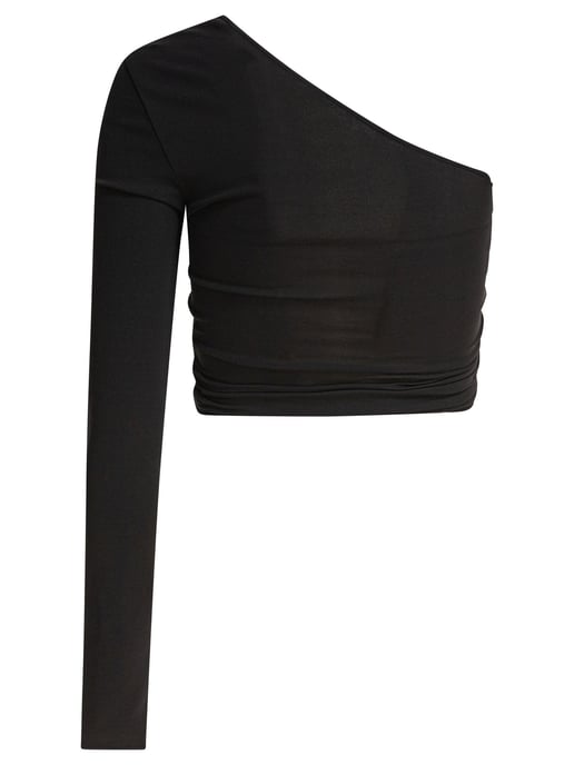 Schwarzes Elasthan-Top - Image 2