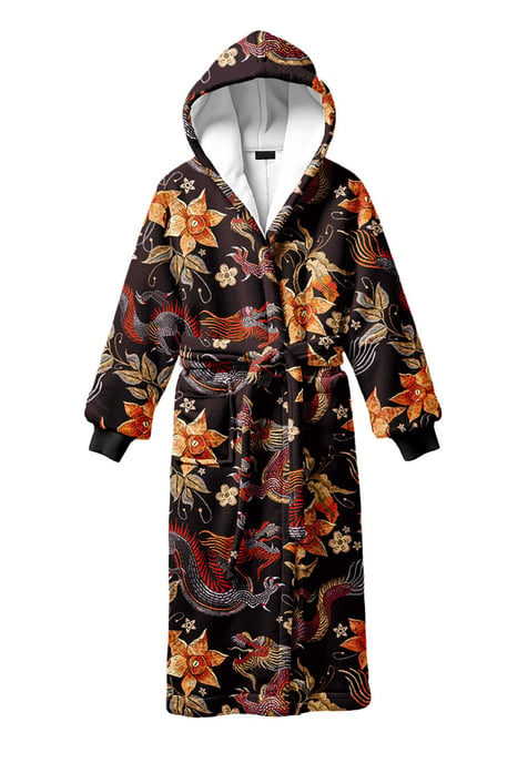 "Japanese Dragon" Sherpa-Bademantel - Image 1