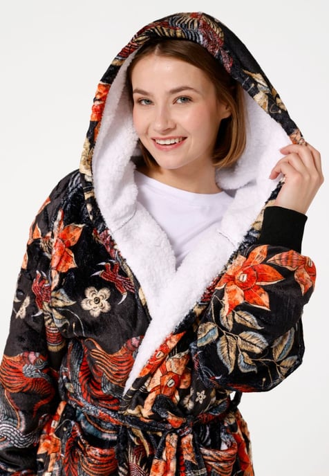 "Japanese Dragon" Sherpa-Bademantel - Image 5