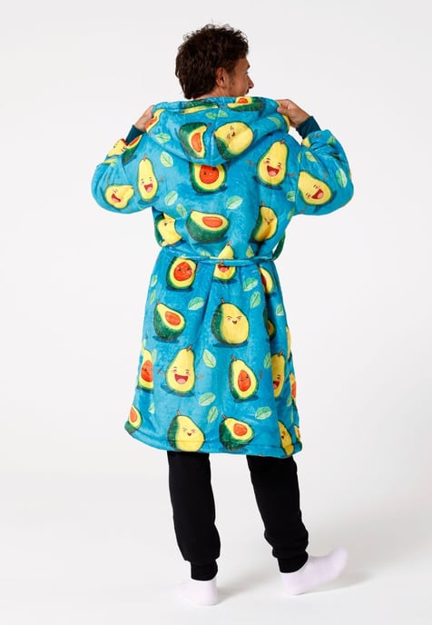 "Happy Avocado" Sherpa-Bademantel - Image 3