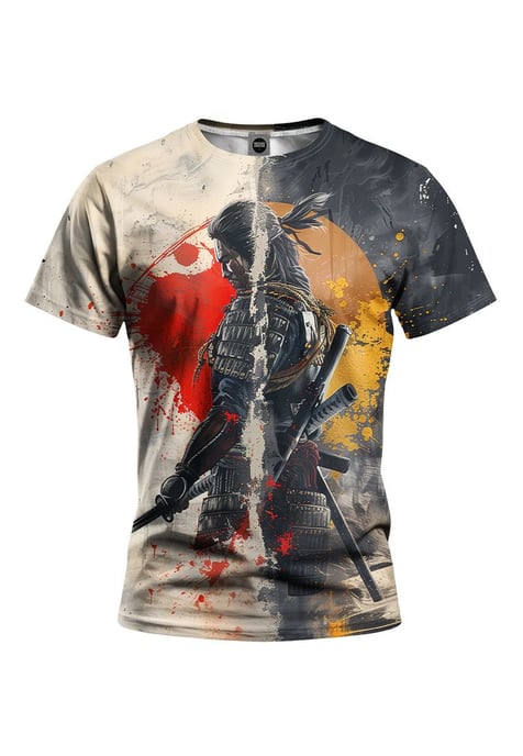 "Samurai Contrast" T-shirt - Image 1