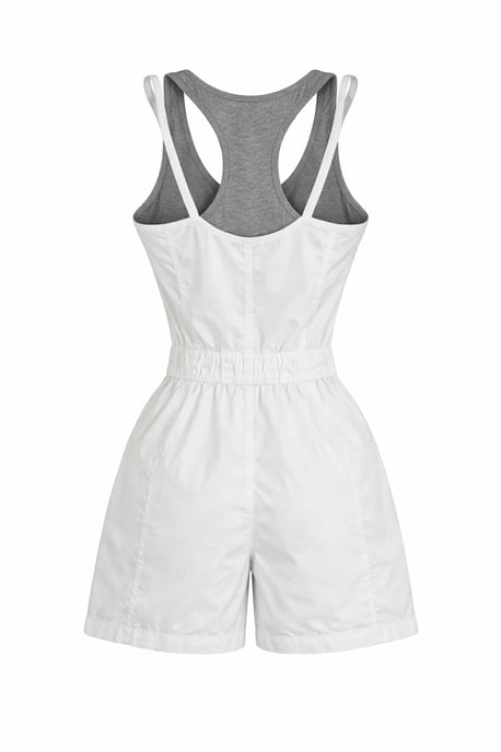 Lagenlook-Sport-Playsuit mit Racerback-Top - Image 2