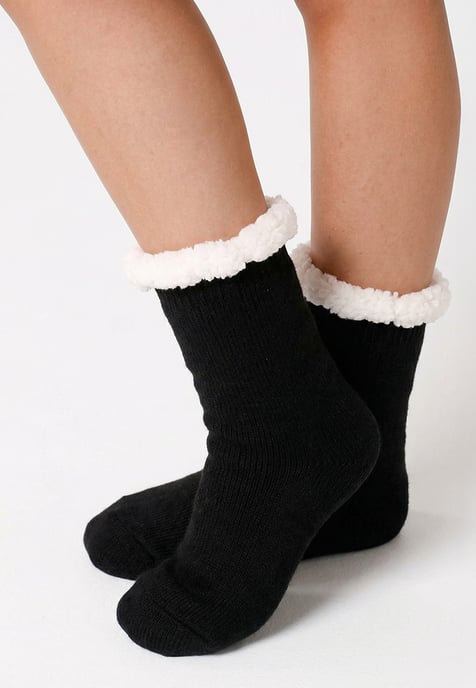 "Pure Black" Sherpa-Socken - Image 2