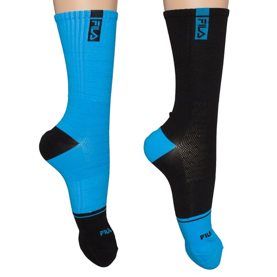 Packung mit 2 Paar langen Fahrradsocken für Herren und Damen F2524 - Image 1