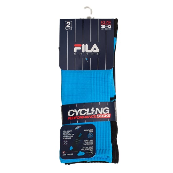 Packung mit 2 Paar langen Fahrradsocken für Herren und Damen F2524 - Image 4