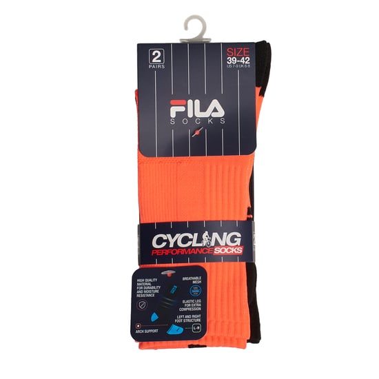 Packung mit 2 Paar langen Fahrradsocken für Herren und Damen F2524 - Image 4
