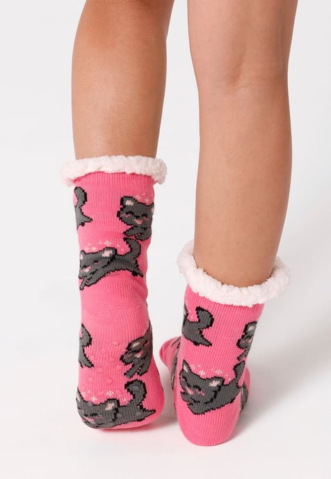 "Happy Kitten" Sherpa-Socken - Image 3