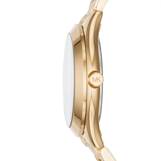 Michael Kors MK3477 Mini Slim Runway 33 mm Goldfarbene Damenarmbanduhr - Image 4