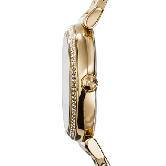Michael Kors MK3338 Catlin Kristallzifferblatt Damenarmbanduhr Gold - Image 4