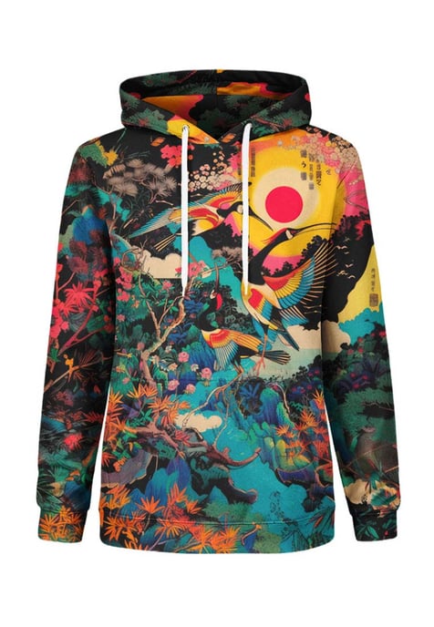 "Japanese Heron" Hoodie - Image 1