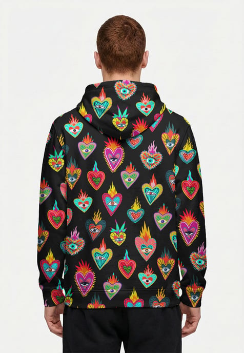 "Mexican Hearts" Hoodie - Image 4