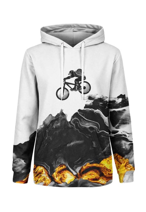 "Paint Pour Biker" Hoodie - Image 1
