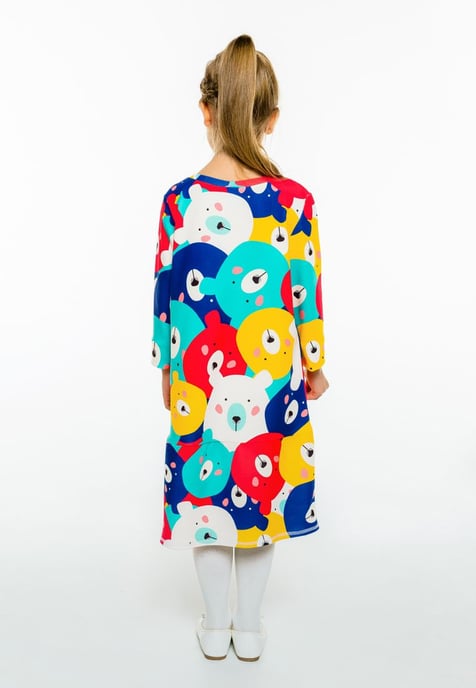 "Colorful Bears" Langarmkleid - Image 4