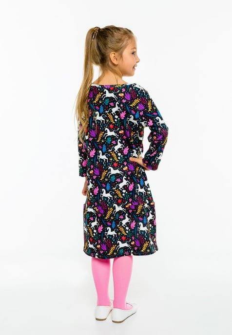 "Folk Unicorn" Langarmkleid - Image 3