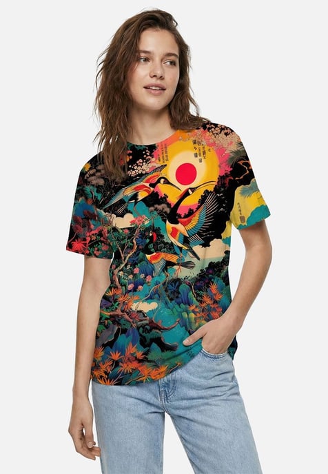 "Japanese Heron" T-shirt - Image 2