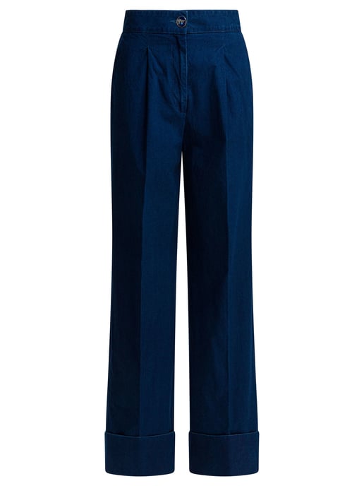 Weite Jeans mit Falten - Image 1