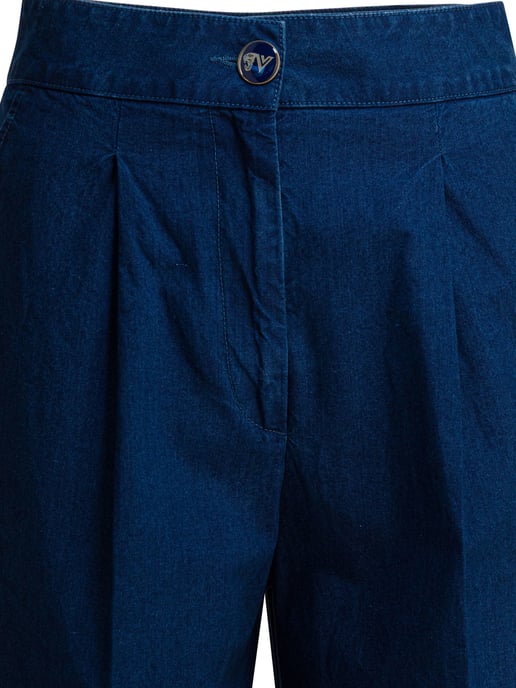 Weite Jeans mit Falten - Image 3