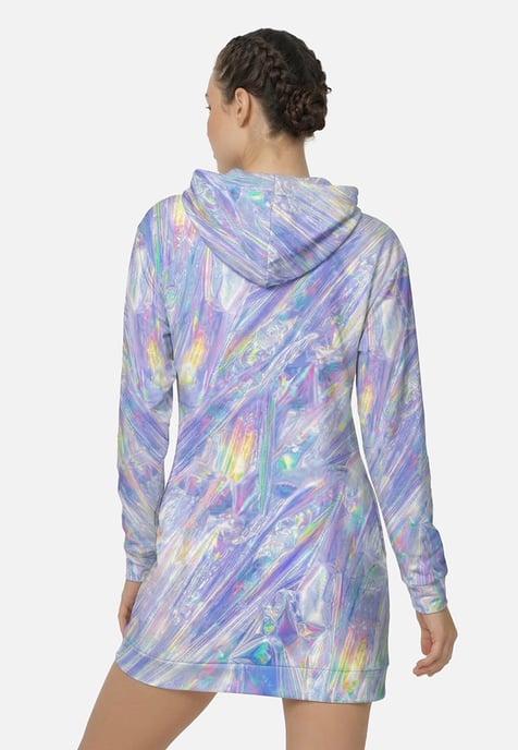 "Magic Foil" Oversize Hoodie-Kleid - Image 3