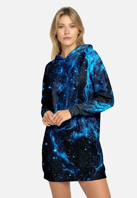 "Cygnus Loop" Oversize Hoodie-Kleid - Image 2