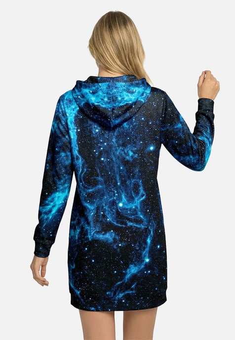"Cygnus Loop" Oversize Hoodie-Kleid - Image 3