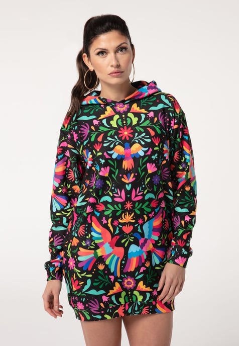 "Black Mexican Folk" Oversize Hoodie-Kleid - Image 2